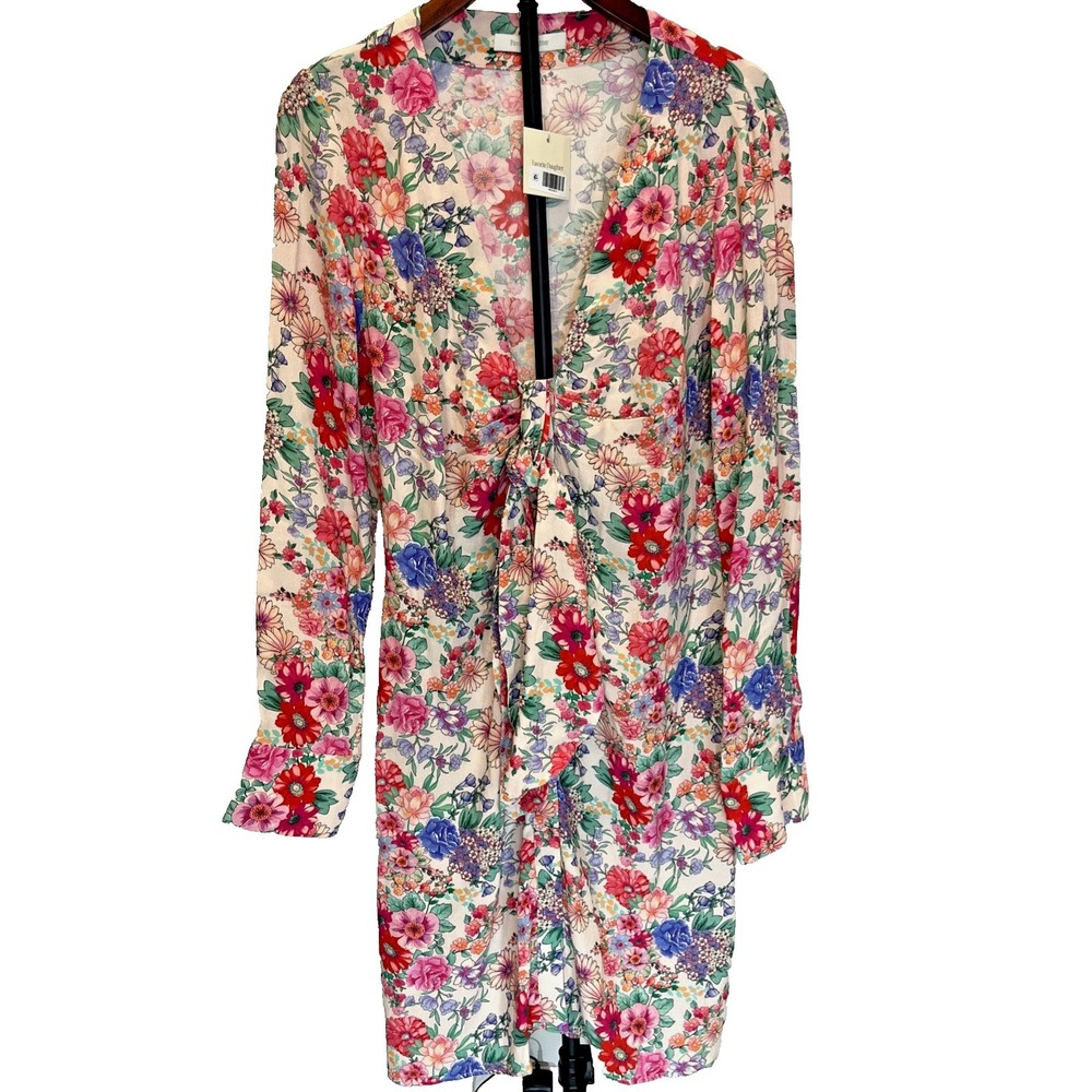 Favorite Daughter NEW Barely Holding It Together Floral Dress 12 Coquette Whimsy
